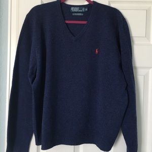 Polo Men’s XL blue wool sweater